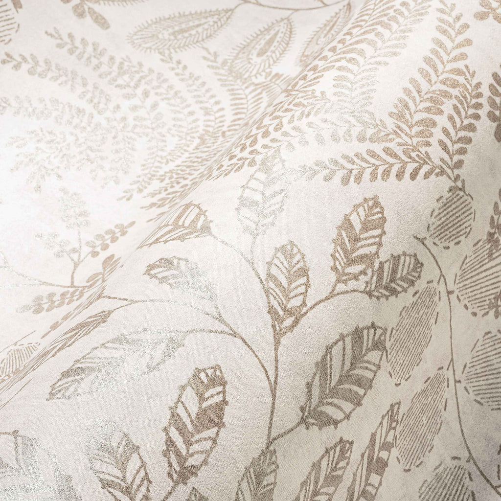 Hochwertige Vliestapete Creme Floral