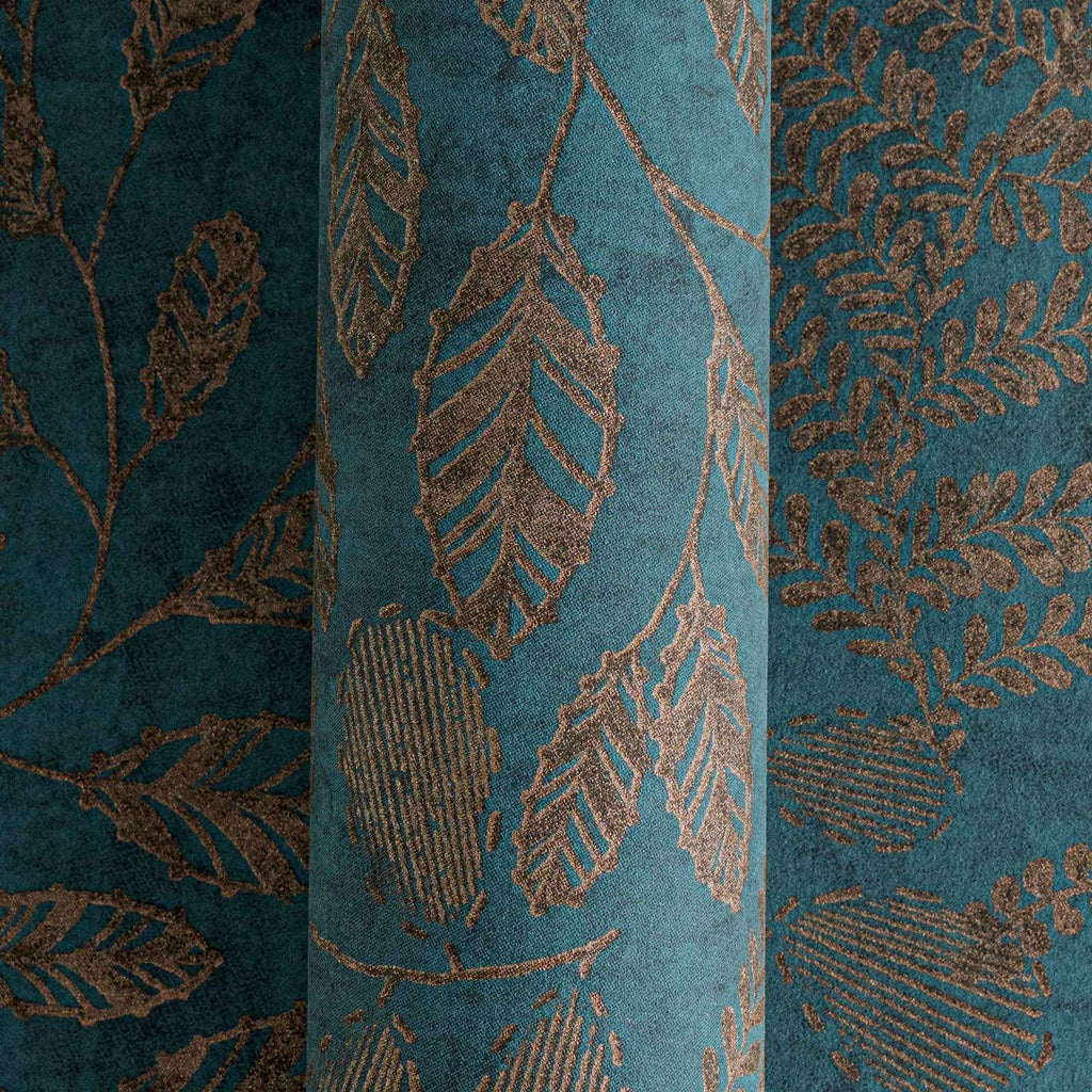 Hochwertige Vliestapete Blau Floral