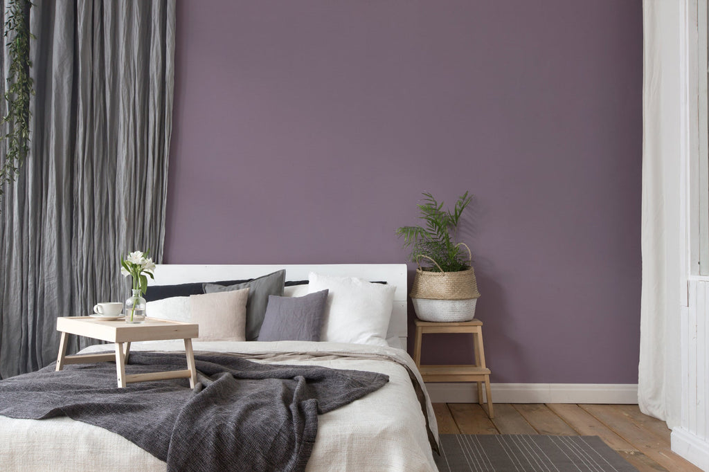 Hochwertige Vliestapete Violett Unitapete