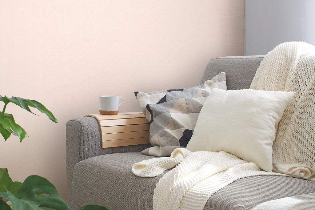 Hochwertige Vliestapete Beige Unitapete