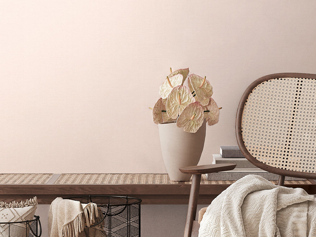 Hochwertige Vliestapete Beige Unitapete