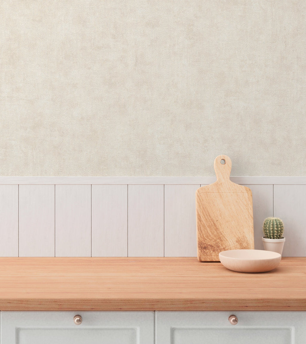 Hochwertige Vliestapete Beige Unitapete