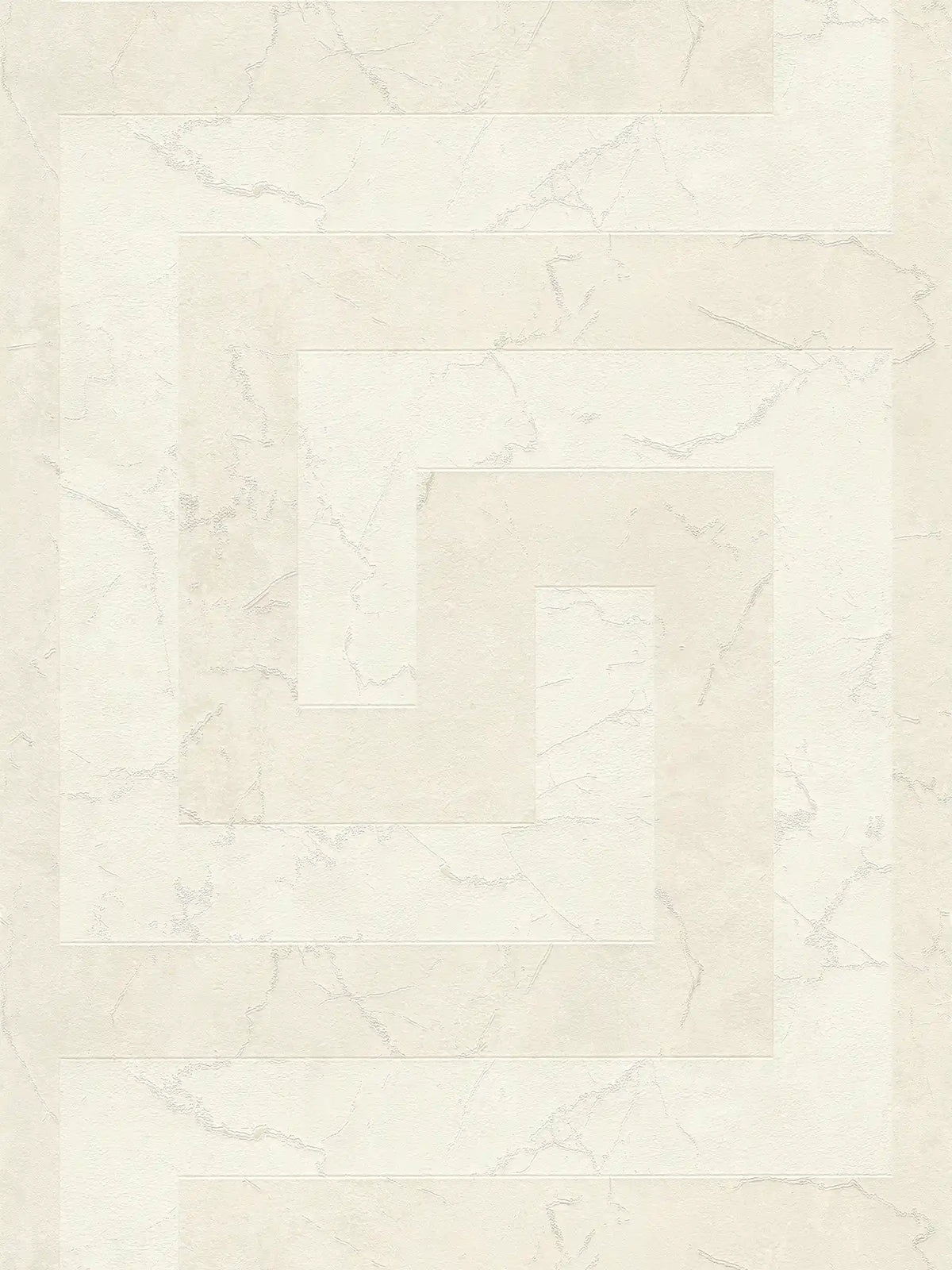 Papel pintado no tejido VERSACE con Gráfico mármol noble mate, en parte brillante ligeramente texturado - crema, gris, Metálico