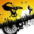 Fotomural Bicycle Rider with BMX Wallpaper - Premium Smooth Non-woven - XXL 2