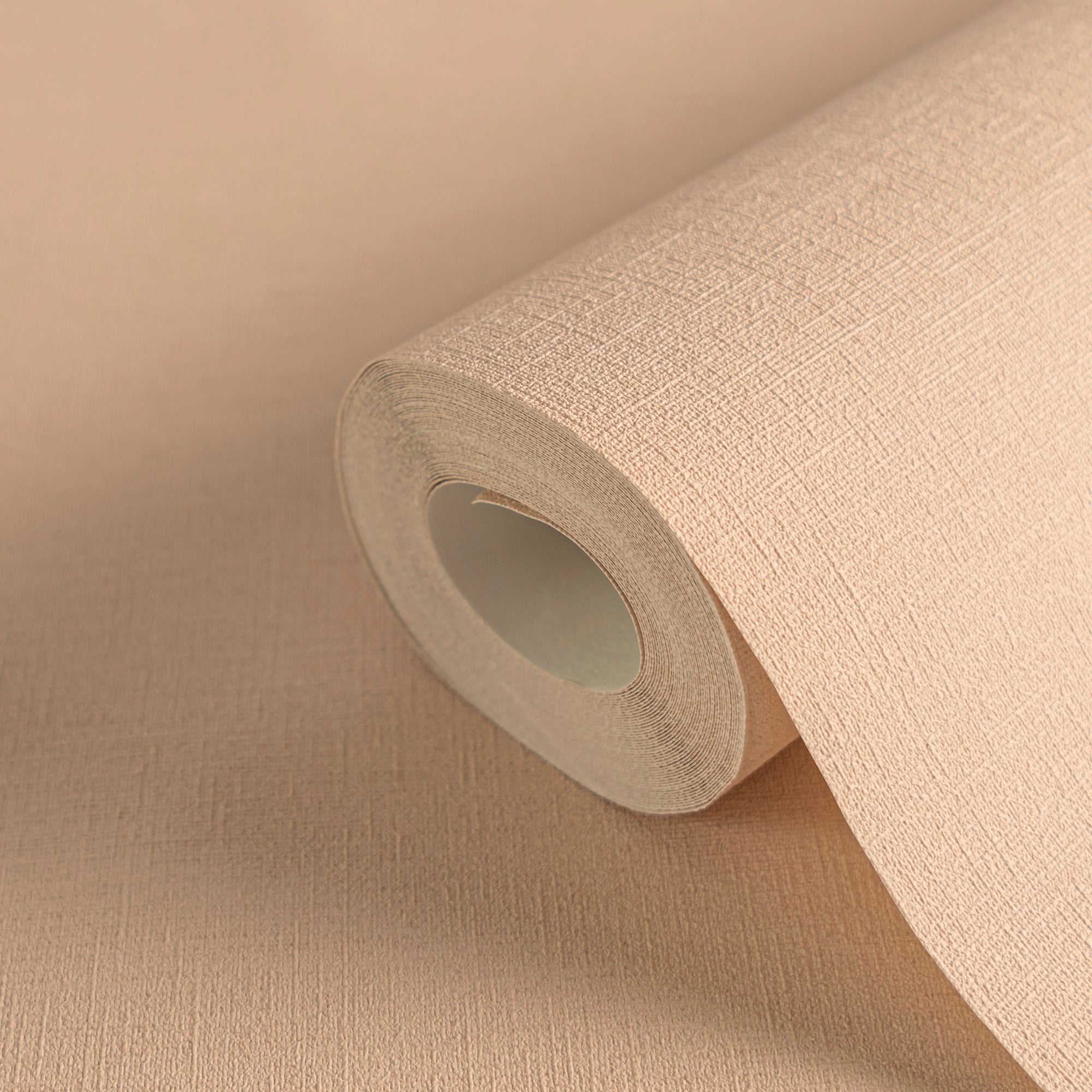 Hochwertige Vliestapete Beige Unitapete