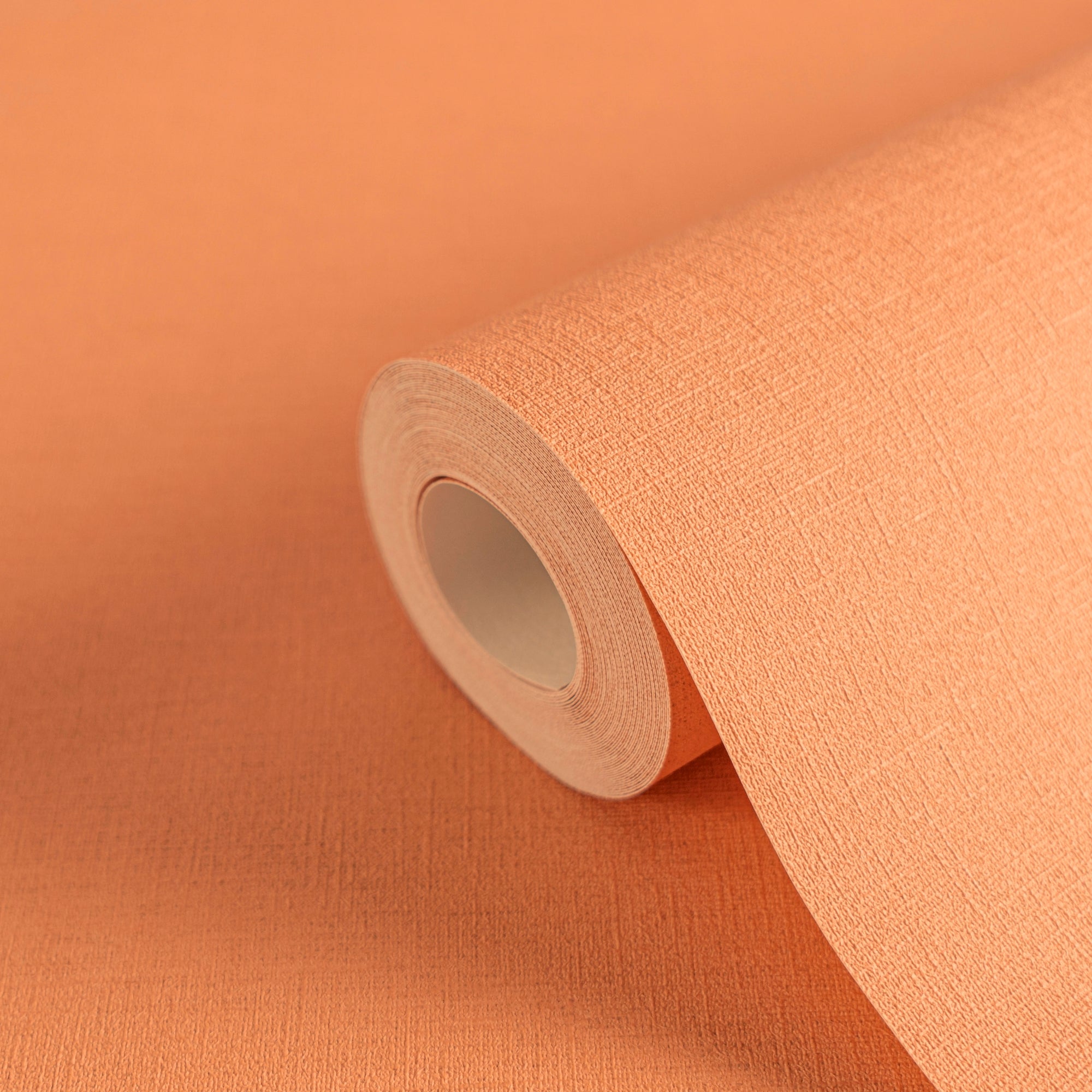 Hochwertige Vliestapete Orange Unitapete