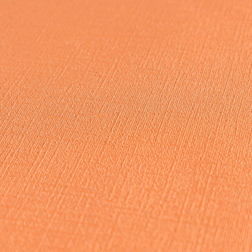 Hochwertige Vliestapete Orange Unitapete