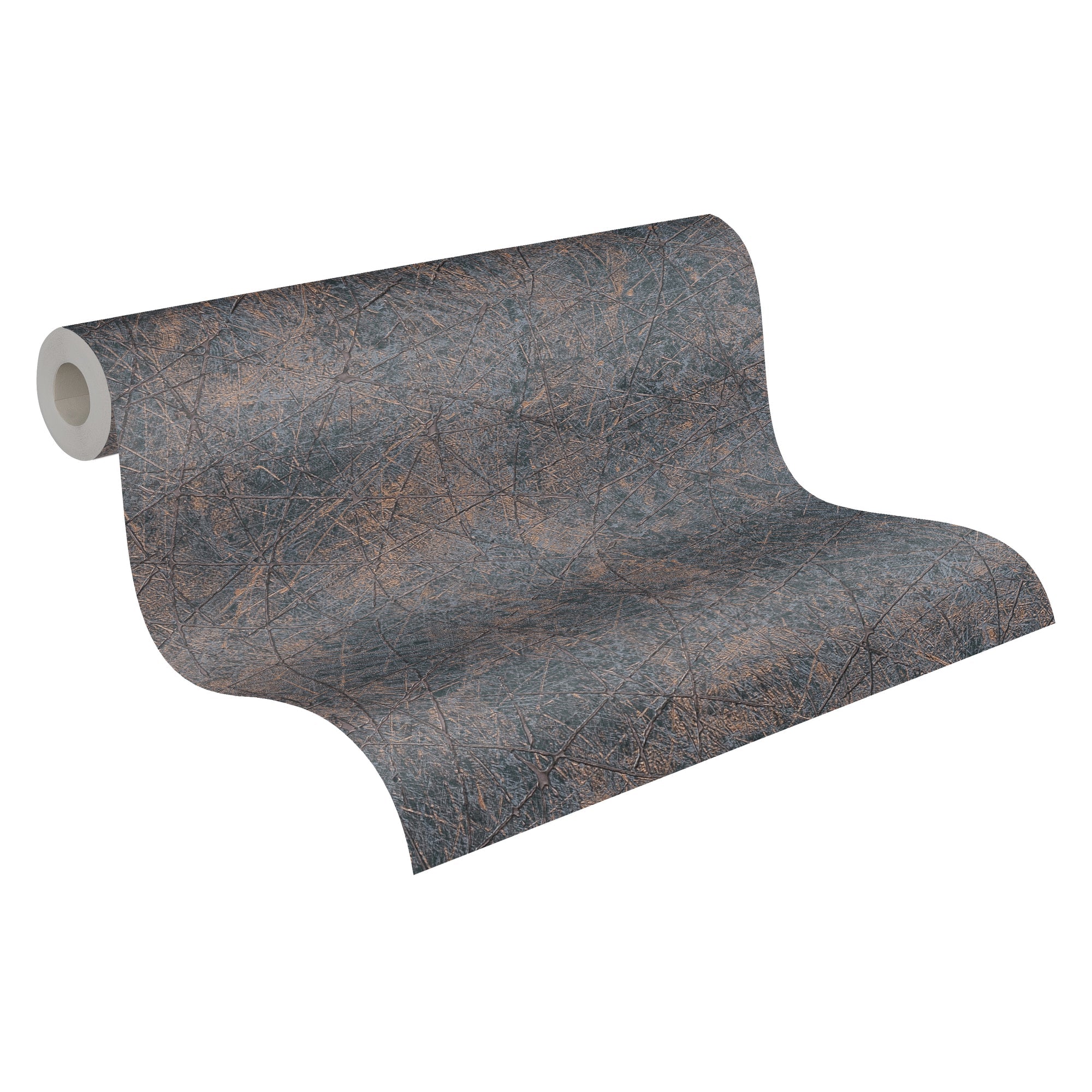 Hochwertige Vliestapete Schwarz Struktur