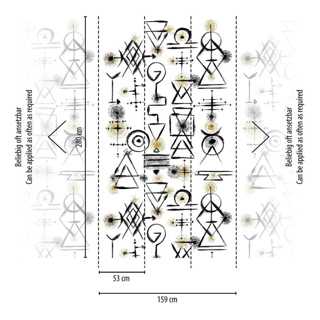 Hochwertige Fototapete Weis Geometrisch