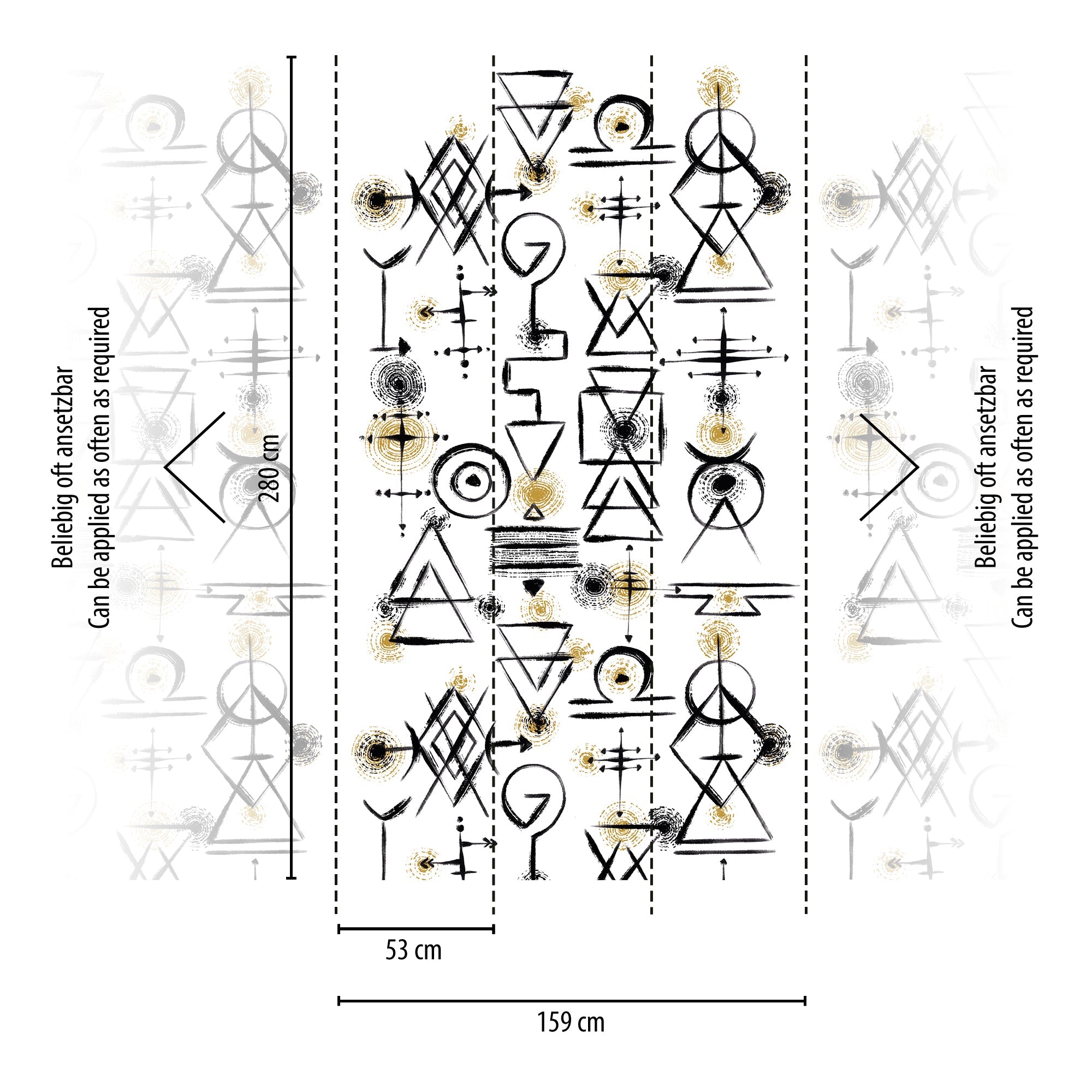 Hochwertige Fototapete Weis Geometrisch