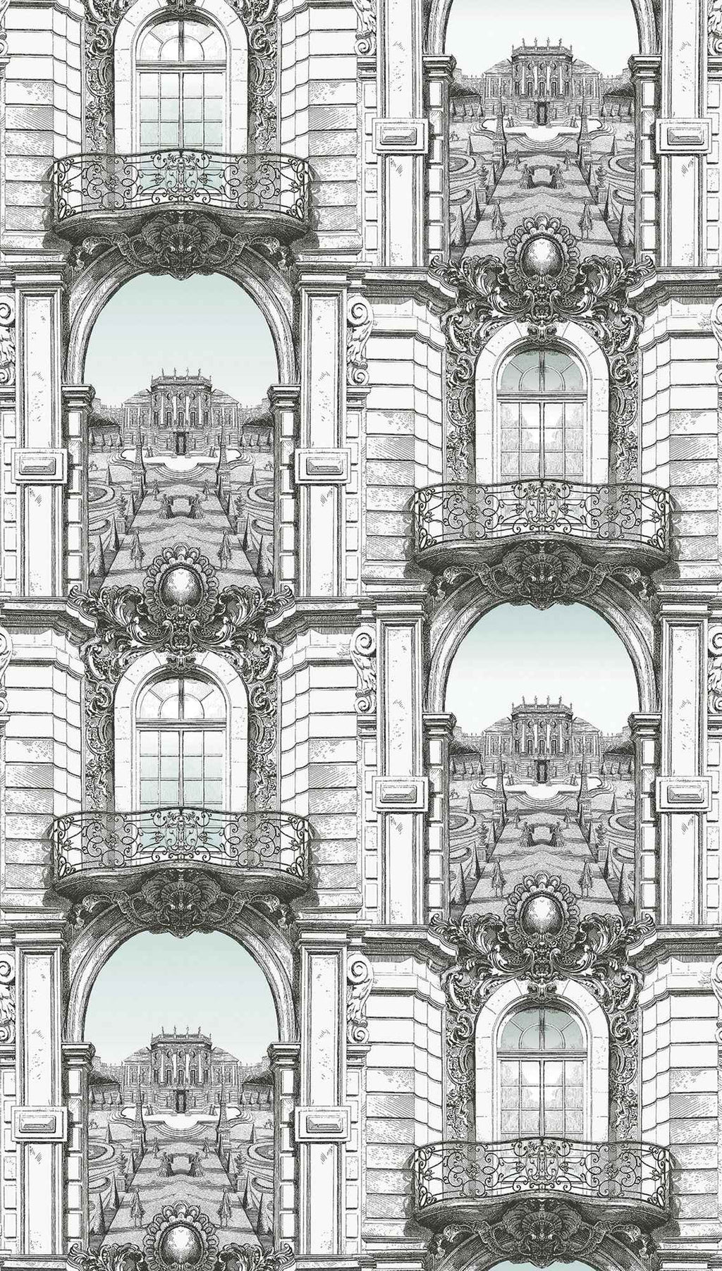 Hochwertige Fototapete Weis Gebaude