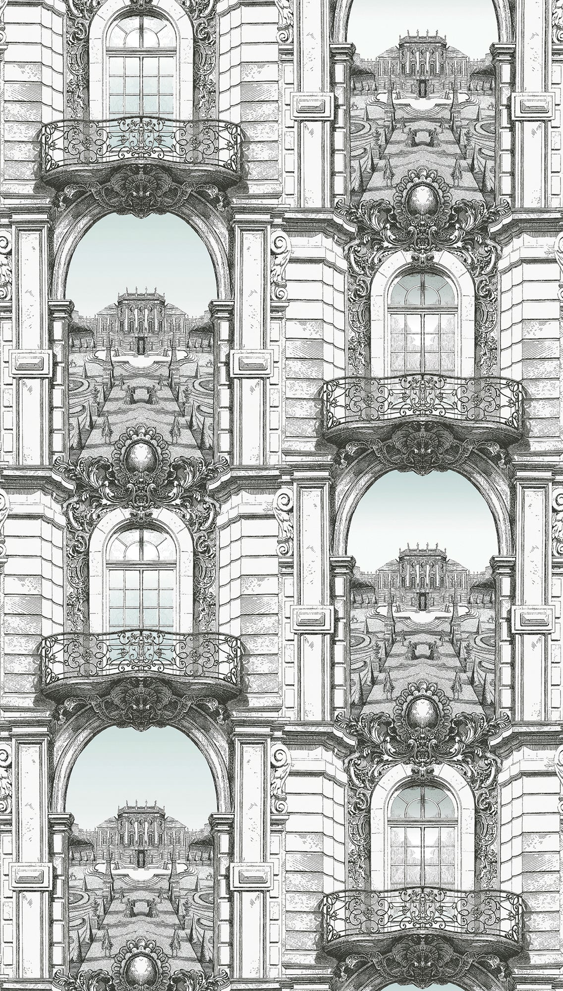 Hochwertige Fototapete Weis Gebaude