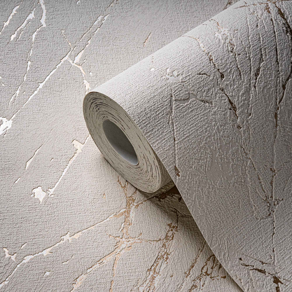 Hochwertige Vliestapete Beige Marmor