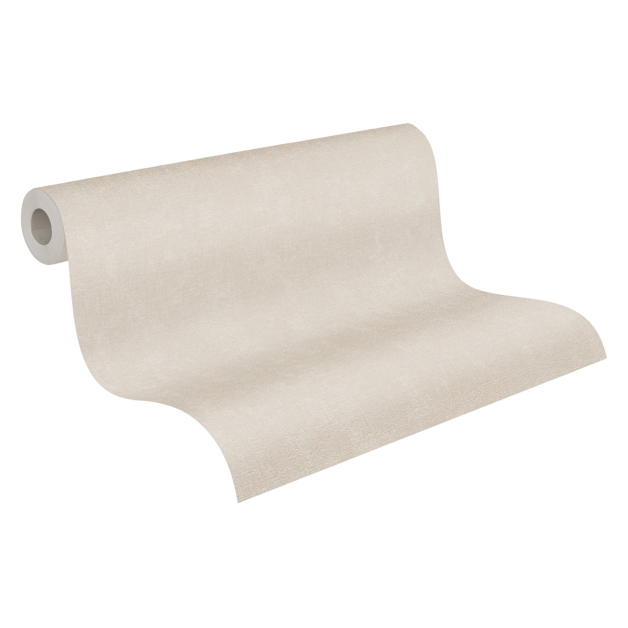 Hochwertige Vliestapete Beige Unitapete