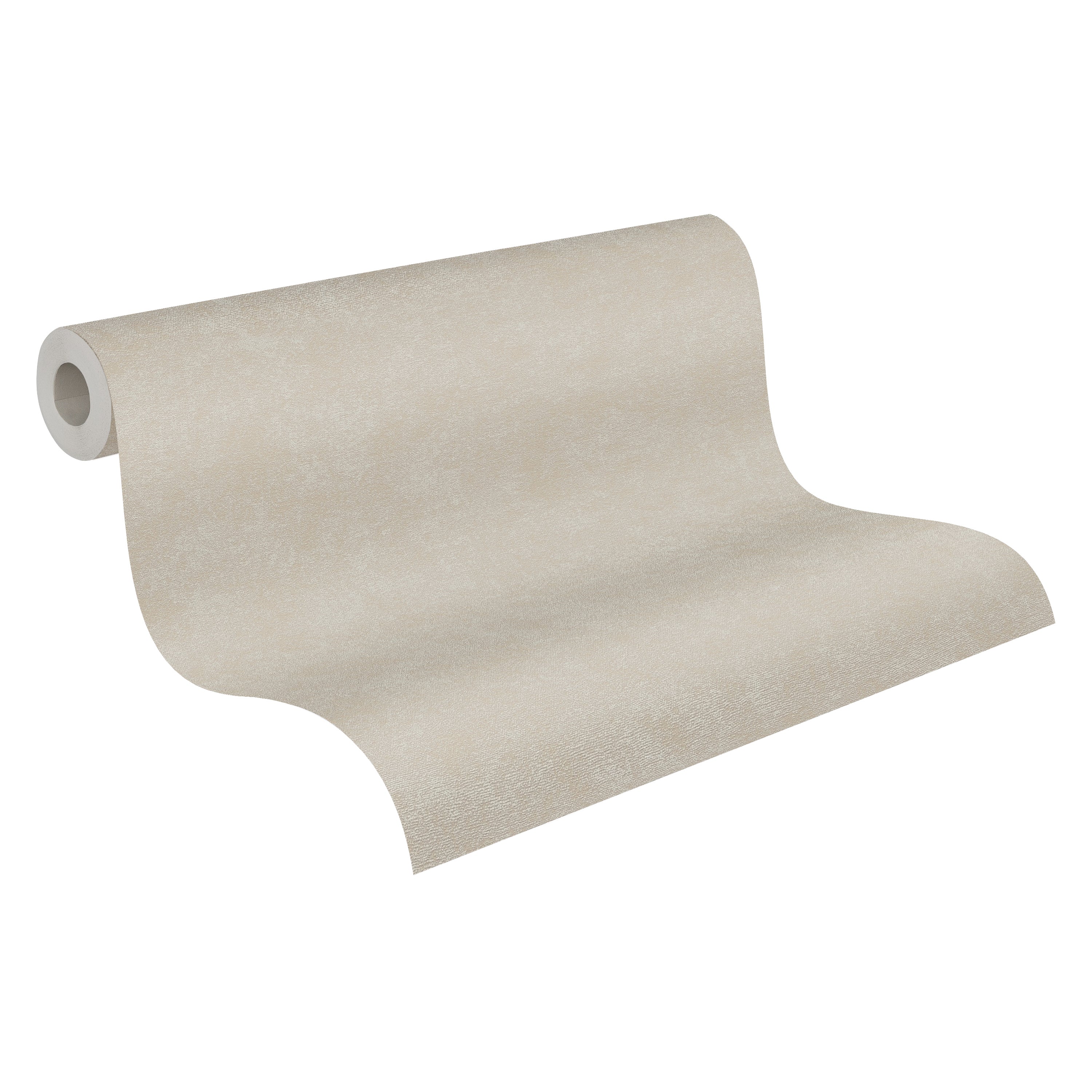 Hochwertige Vliestapete Beige Unitapete