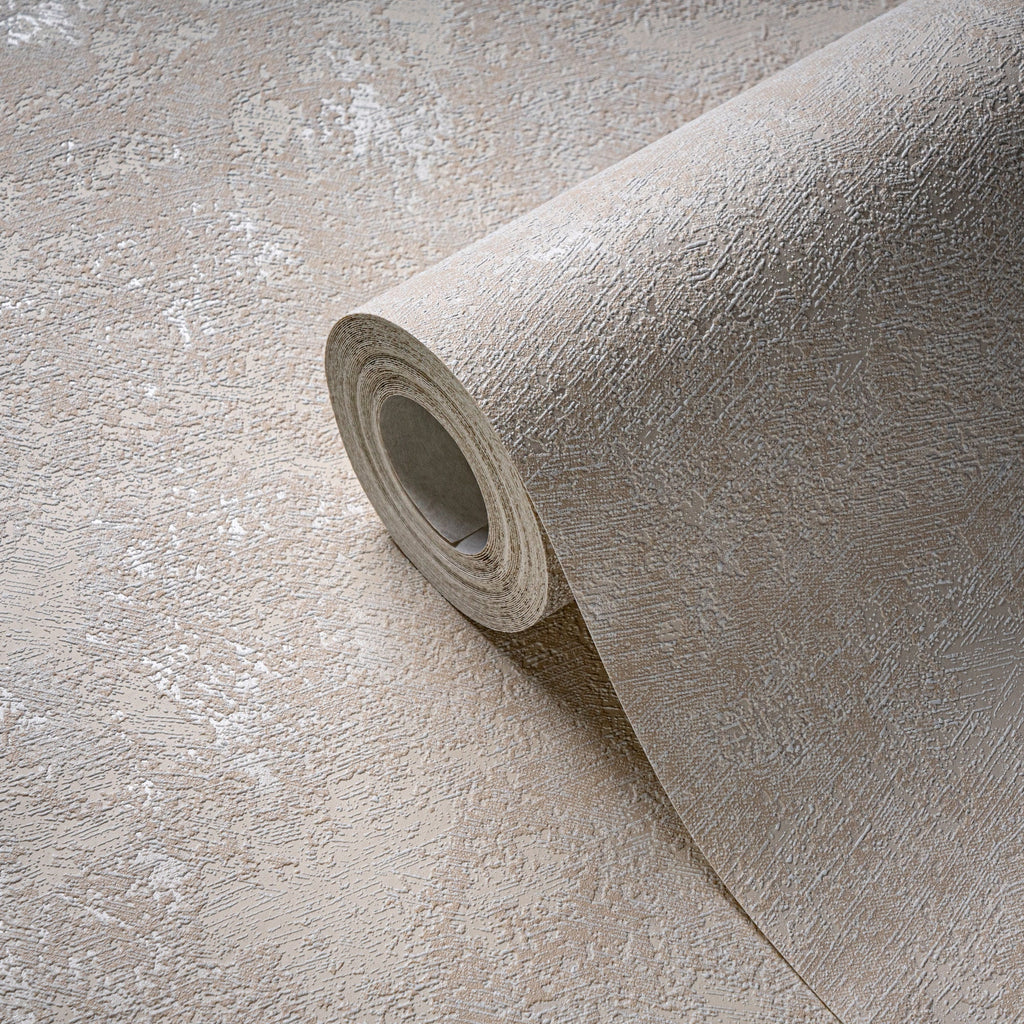 Hochwertige Vliestapete Beige Struktur