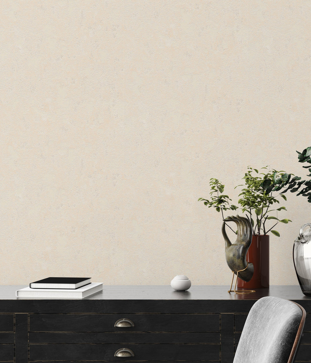 Hochwertige Vliestapete Beige Struktur