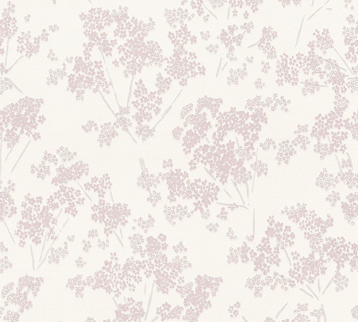 Papel pintado tejido no tejido blanco diseño estampado floral - Matex - Imagen 5