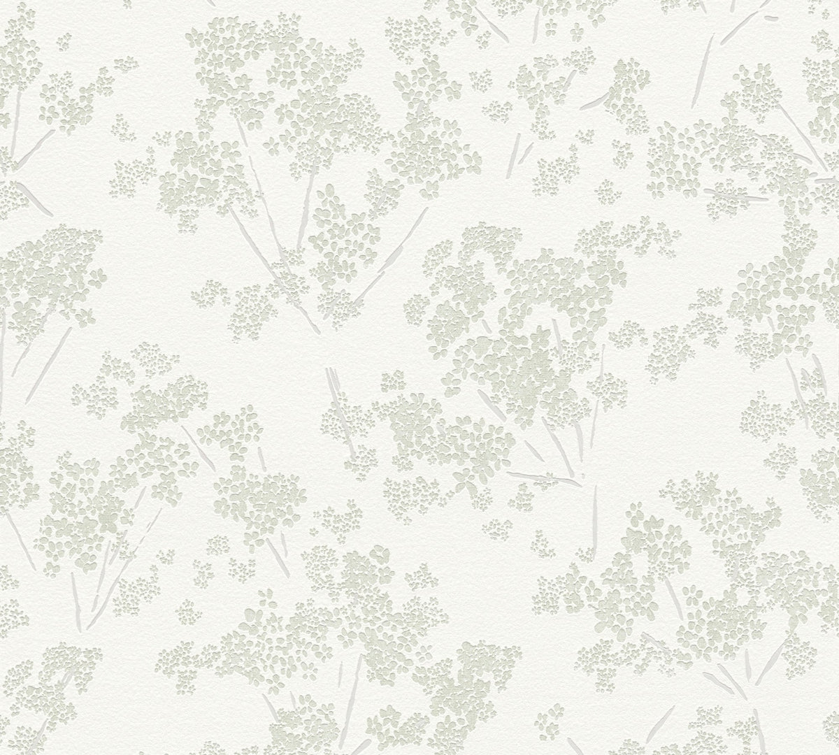 Papel pintado tejido no tejido blanco diseño estampado floral - Matex - Imagen 5