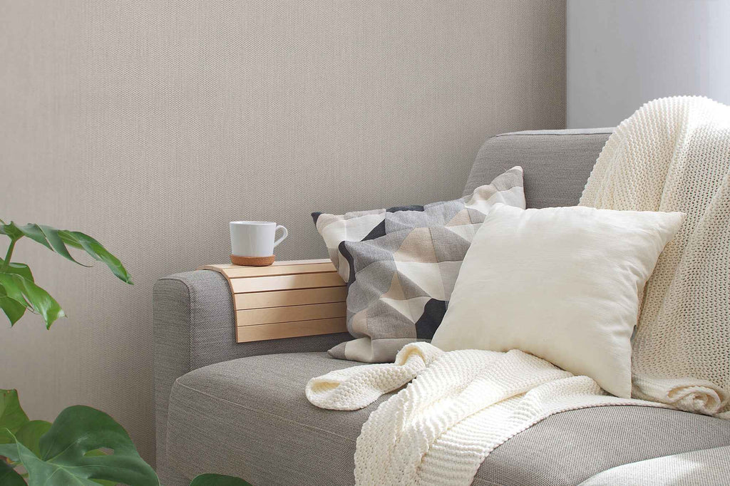 Hochwertige Vliestapete Creme Struktur