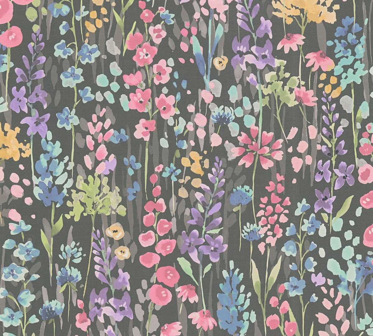 Papel pintado tejido no tejido multicolor diseño estampado floral - Matex - Imagen 4