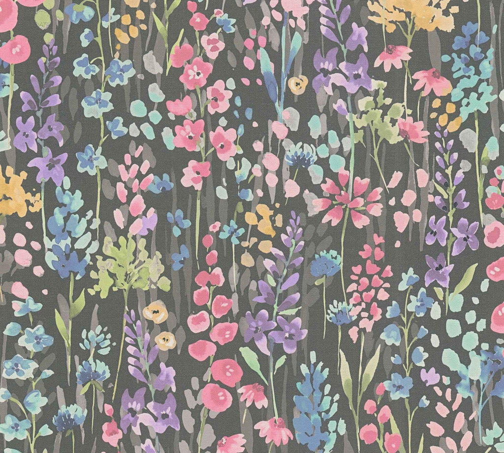 Hochwertige Vliestapete Bunt Blumenmuster