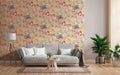 Papel pintado tejido no tejido multicolor diseño estampado floral - Matex - Imagen 1