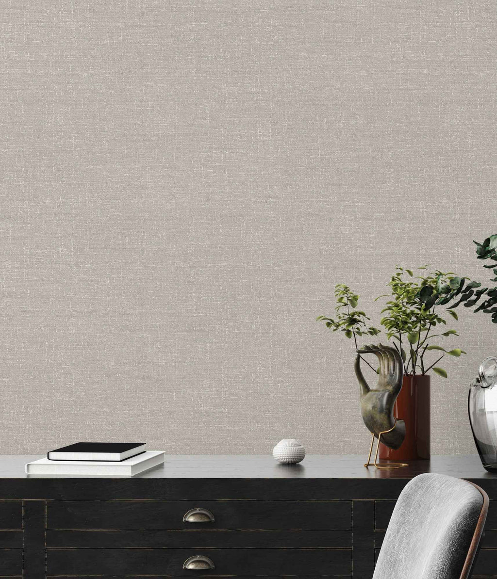 Hochwertige Vliestapete Beige Struktur