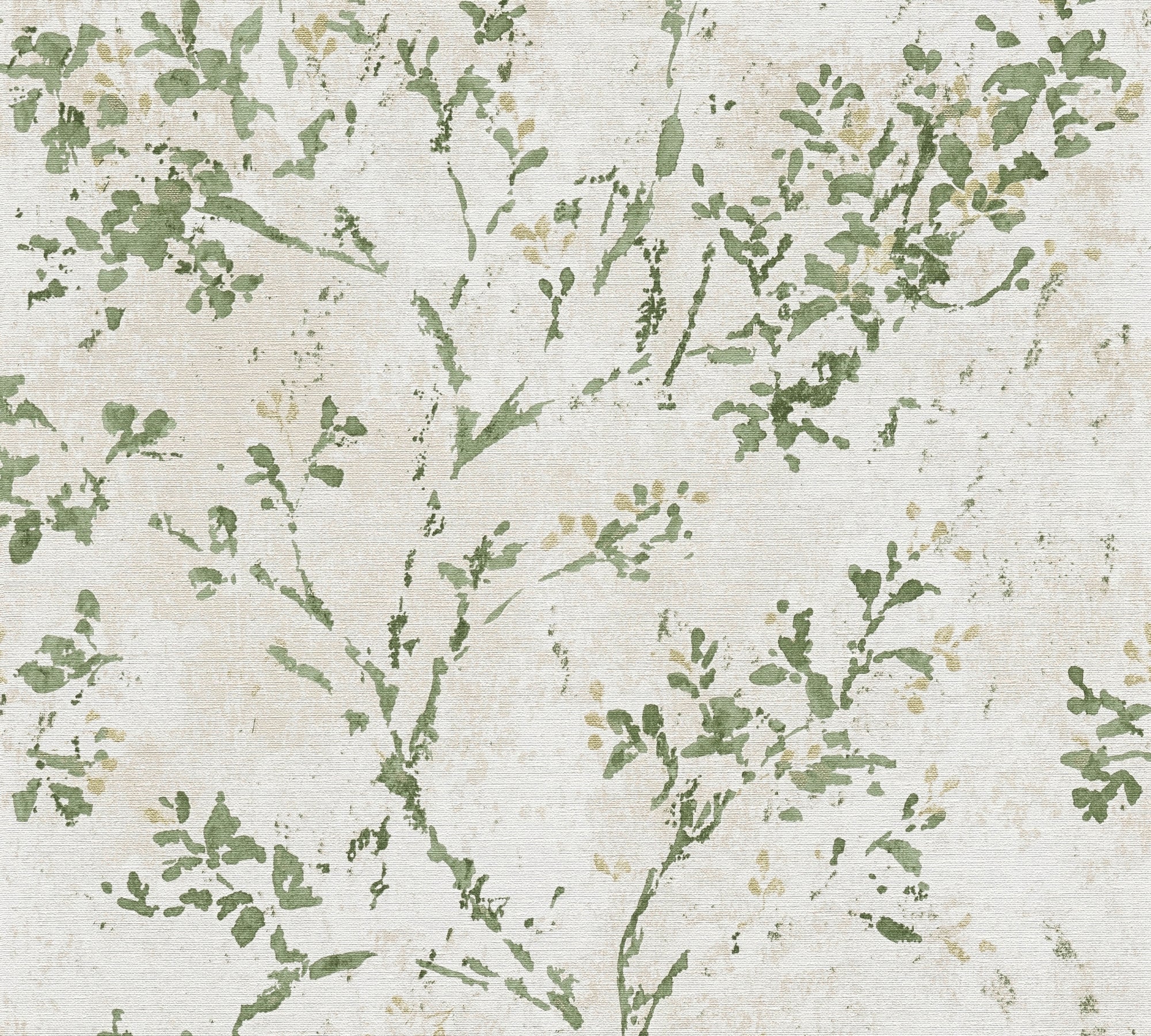 Hochwertige Vliestapete Beige Floral
