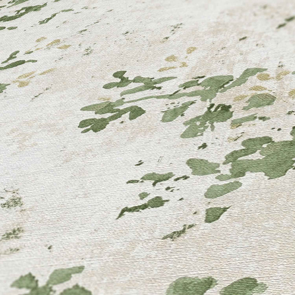 Hochwertige Vliestapete Beige Floral