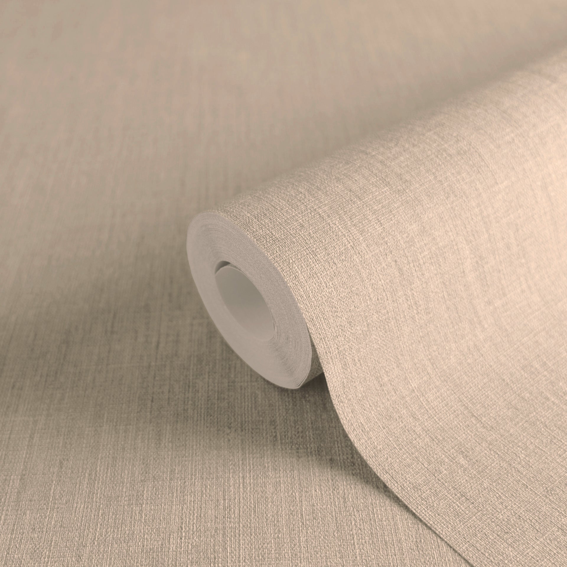 Hochwertige Vliestapete Beige Unitapete