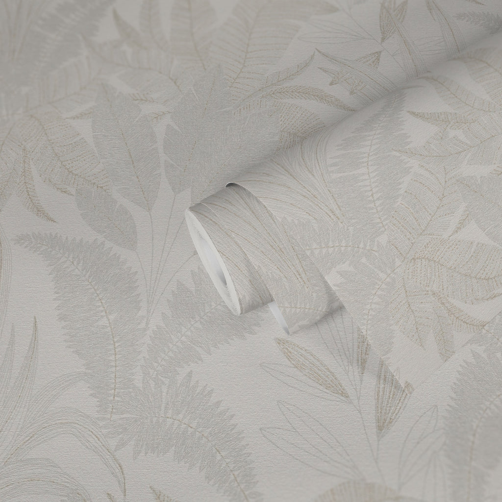 Hochwertige Vliestapete Creme Floral