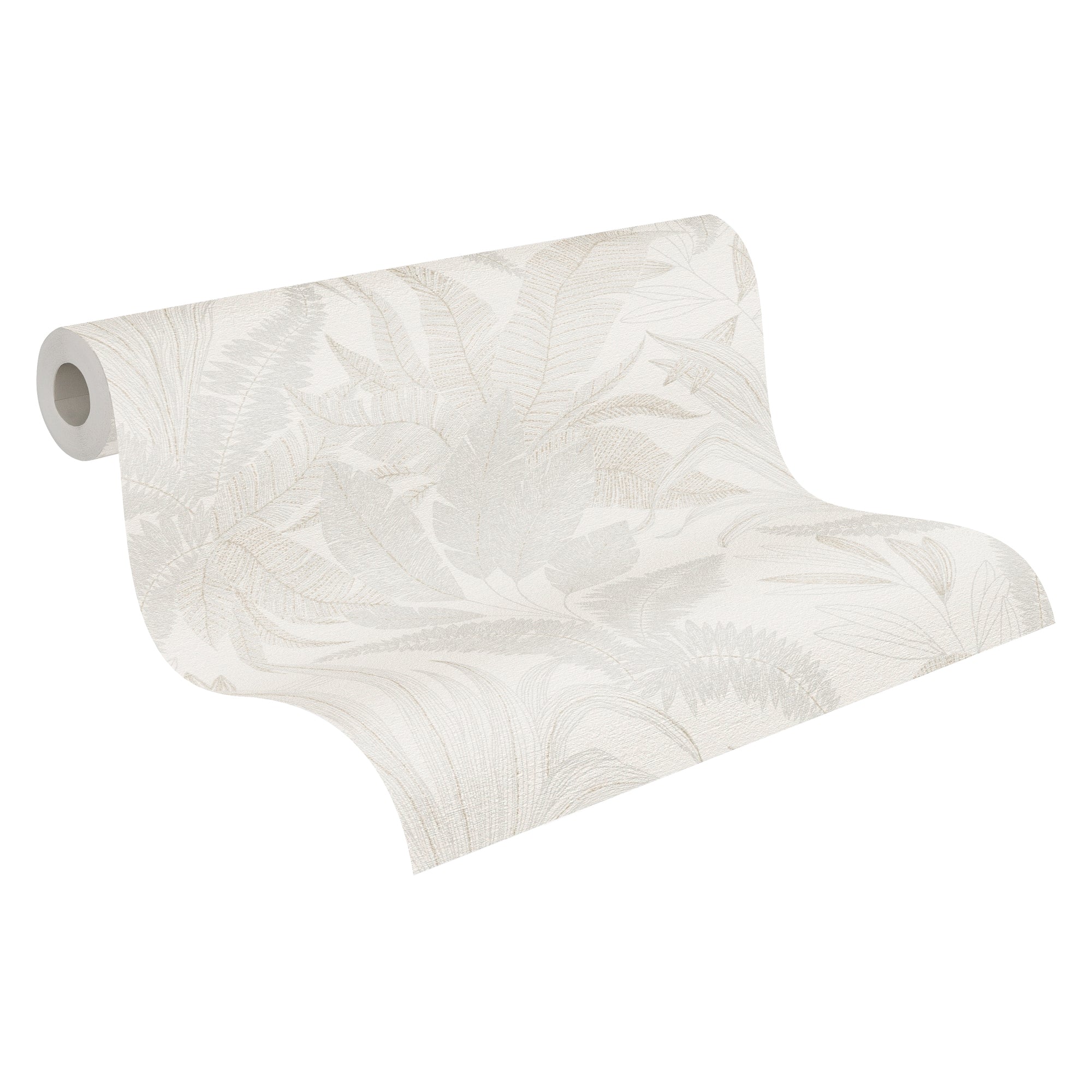Hochwertige Vliestapete Creme Floral