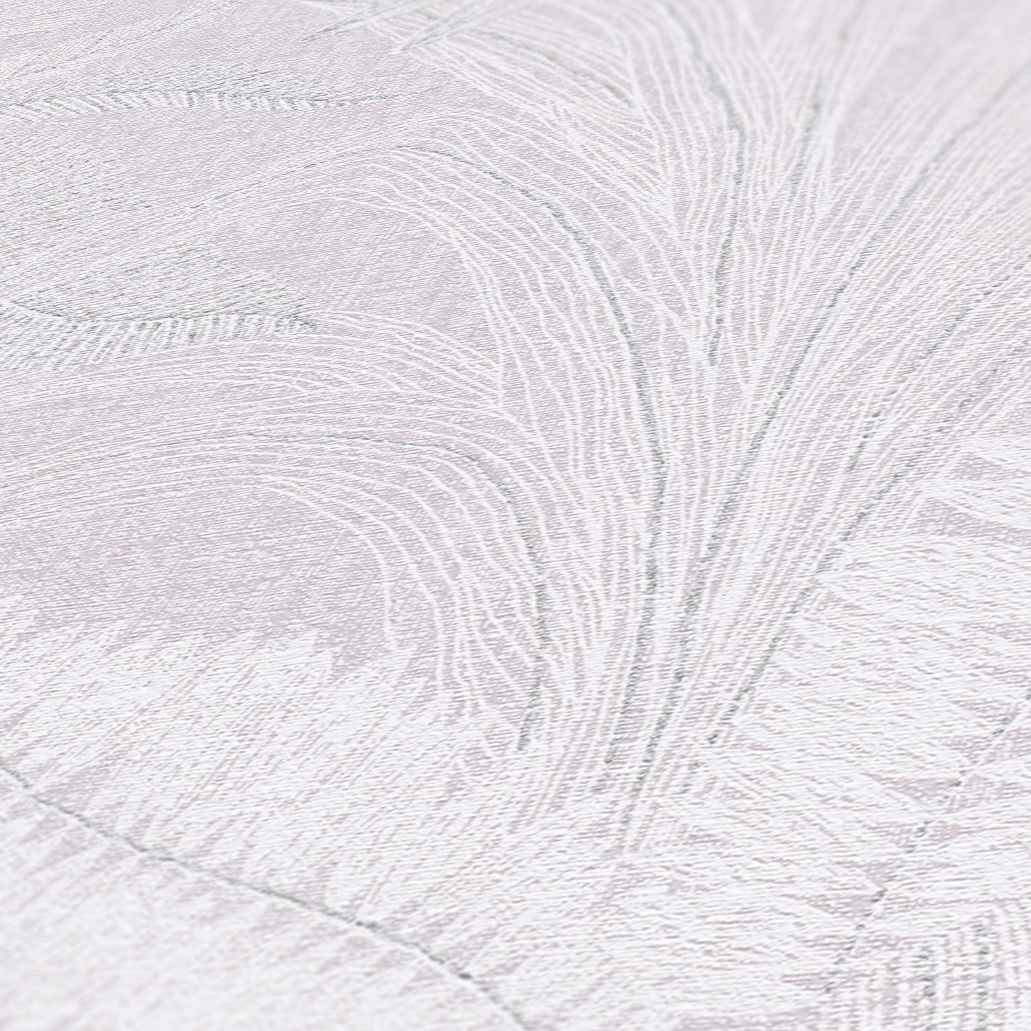 Hochwertige Vliestapete Violett Floral