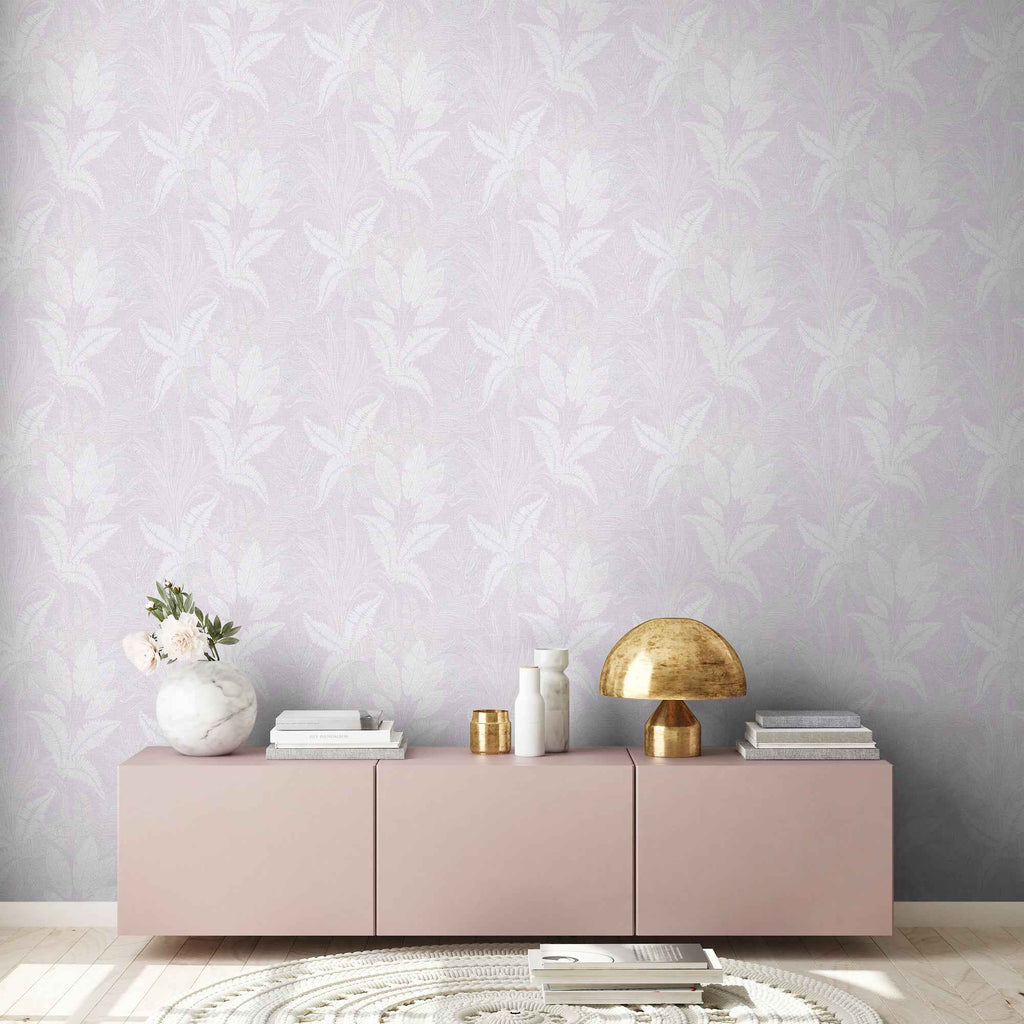 Hochwertige Vliestapete Violett Floral