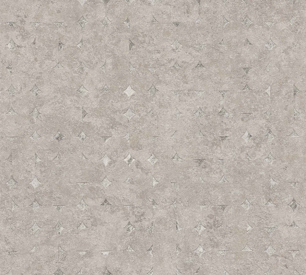 Hochwertige Vliestapete Beige Geometrisch