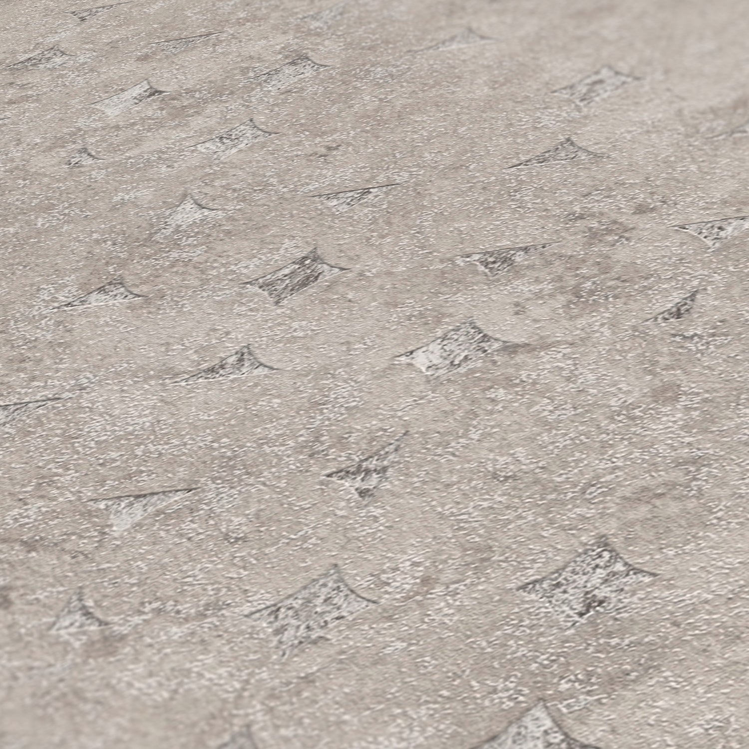Hochwertige Vliestapete Beige Geometrisch