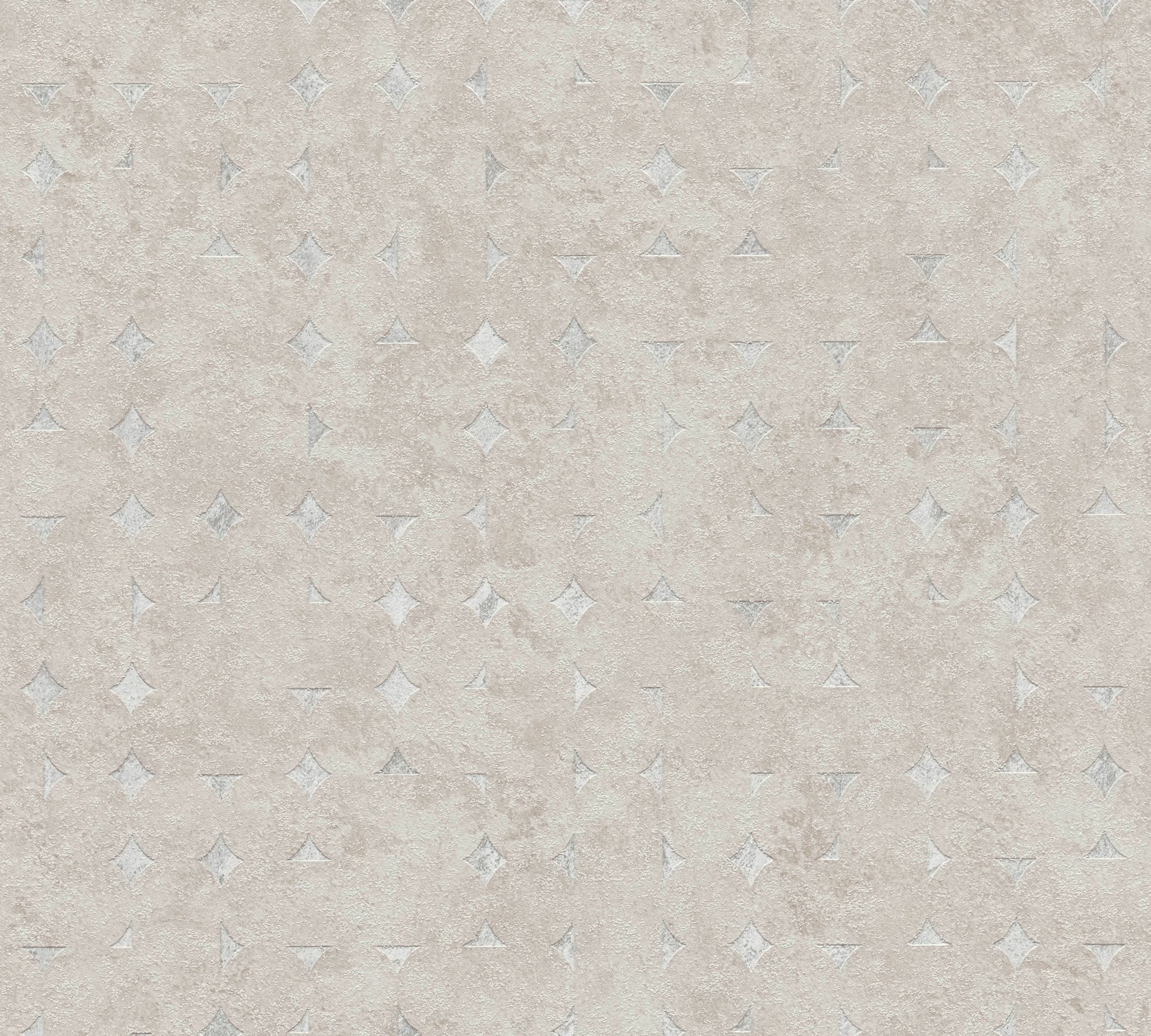 Hochwertige Vliestapete Beige Geometrisch