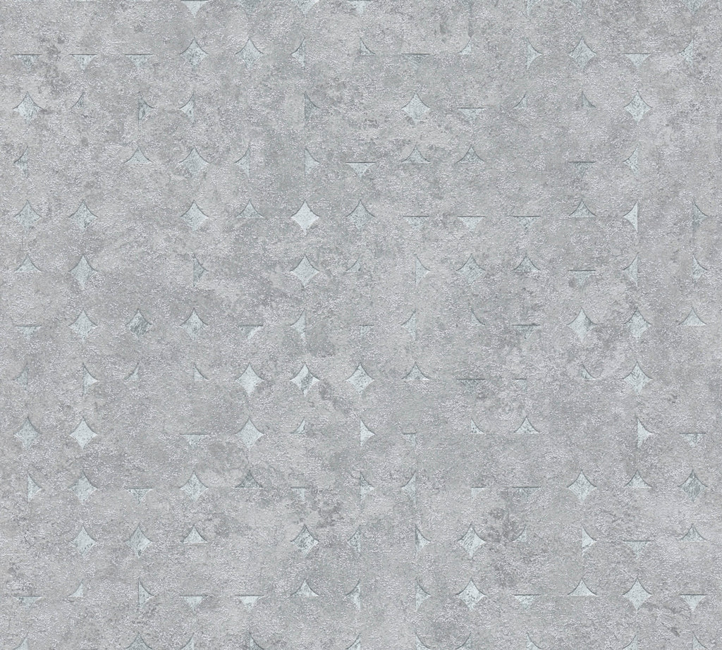 Hochwertige Vliestapete Grau Geometrisch