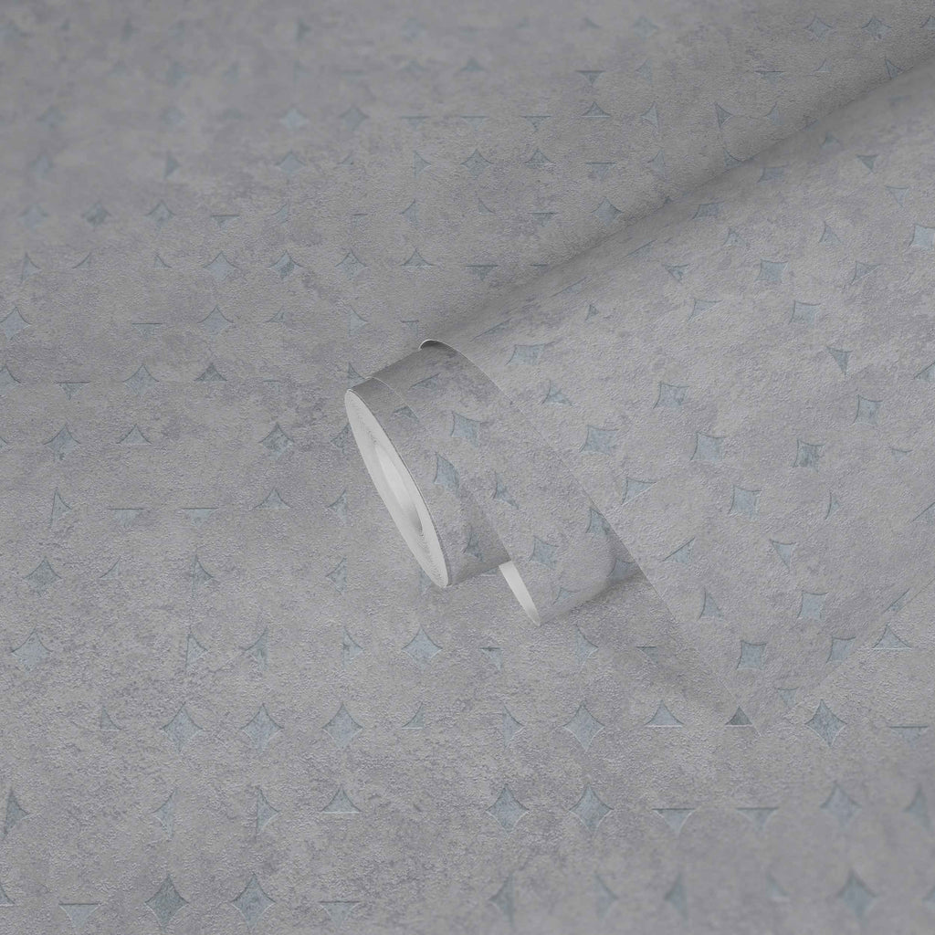 Hochwertige Vliestapete Grau Geometrisch