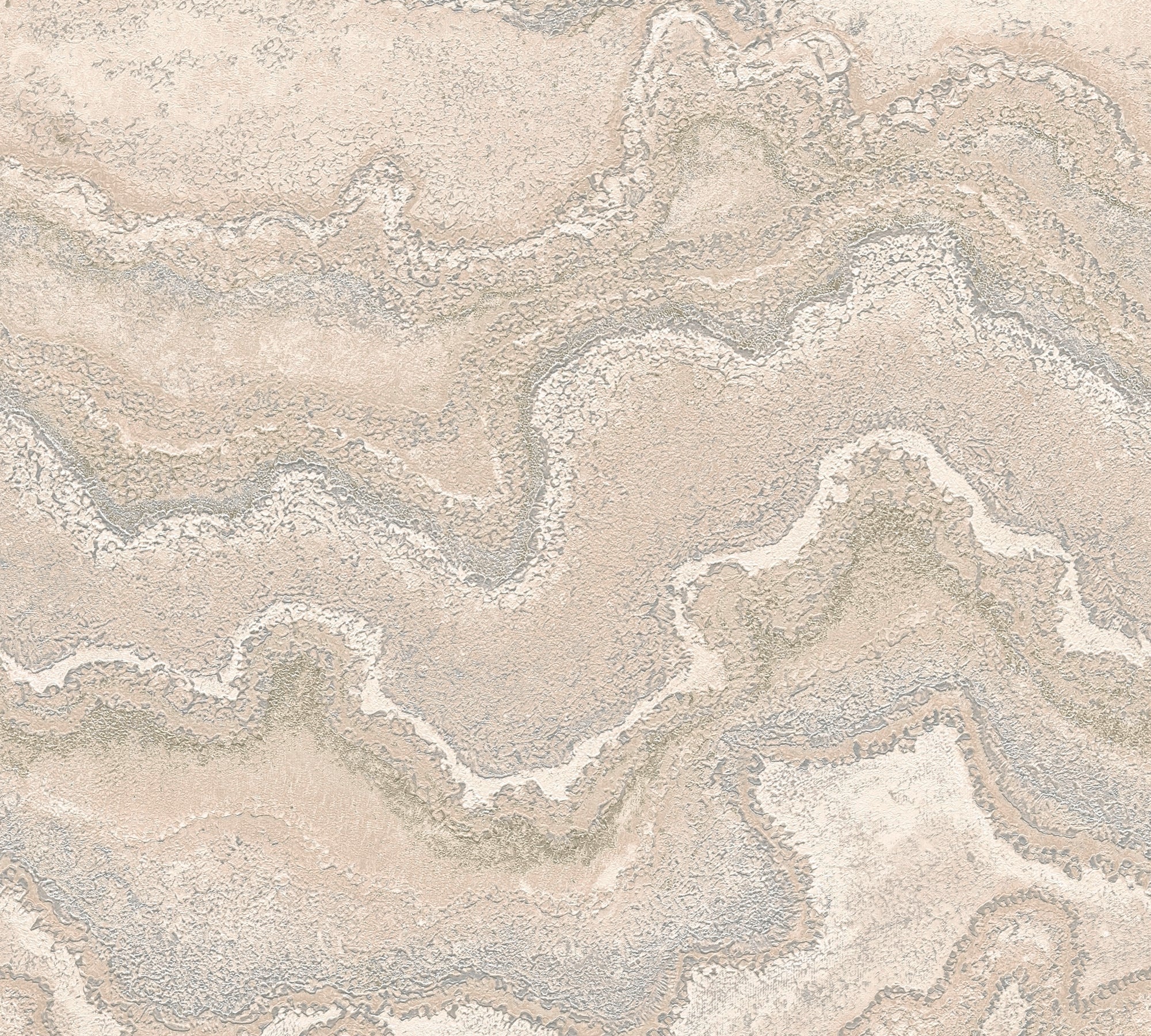 Hochwertige Vliestapete Beige Marmor