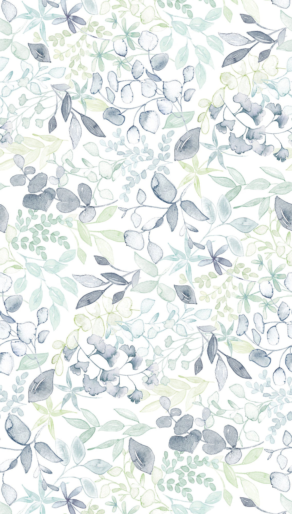 Fotomural decorativo azul diseño estampado floral - Matex - Imagen 3