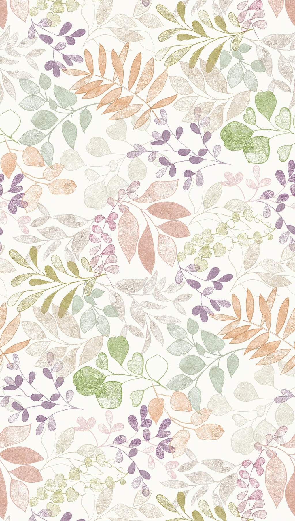 Hochwertige Fototapete Creme Blumenmuster