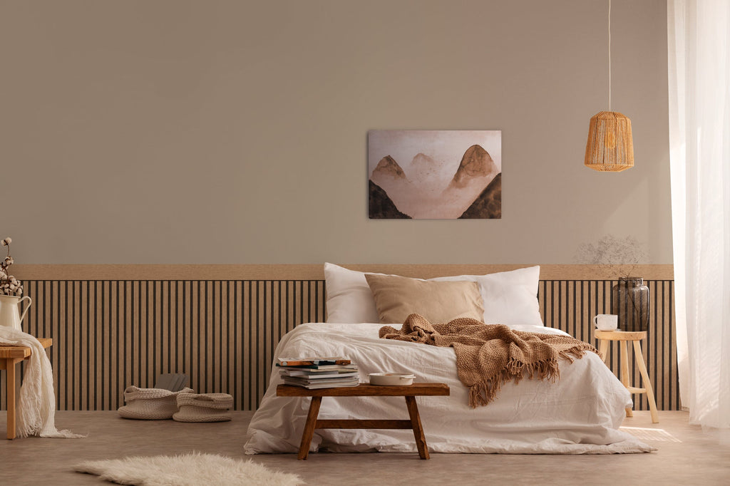 Hochwertige Vliestapete Braun Holzoptik