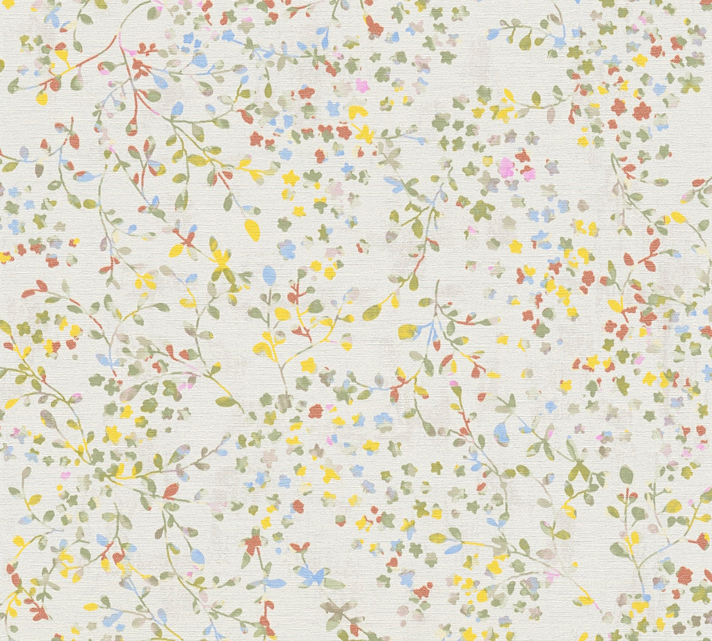 Hochwertige Vliestapete Bunt Floral