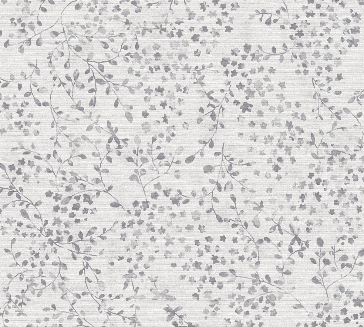 Papel pintado tejido no tejido gris diseño floral - Matex - Imagen 4