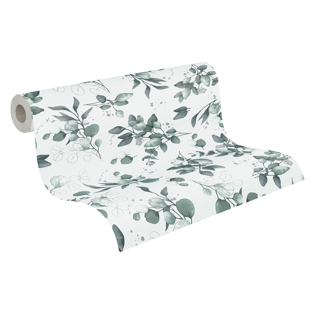 Hochwertige Vliestapete Weis Floral