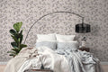 Hochwertige Vliestapete Beige Floral