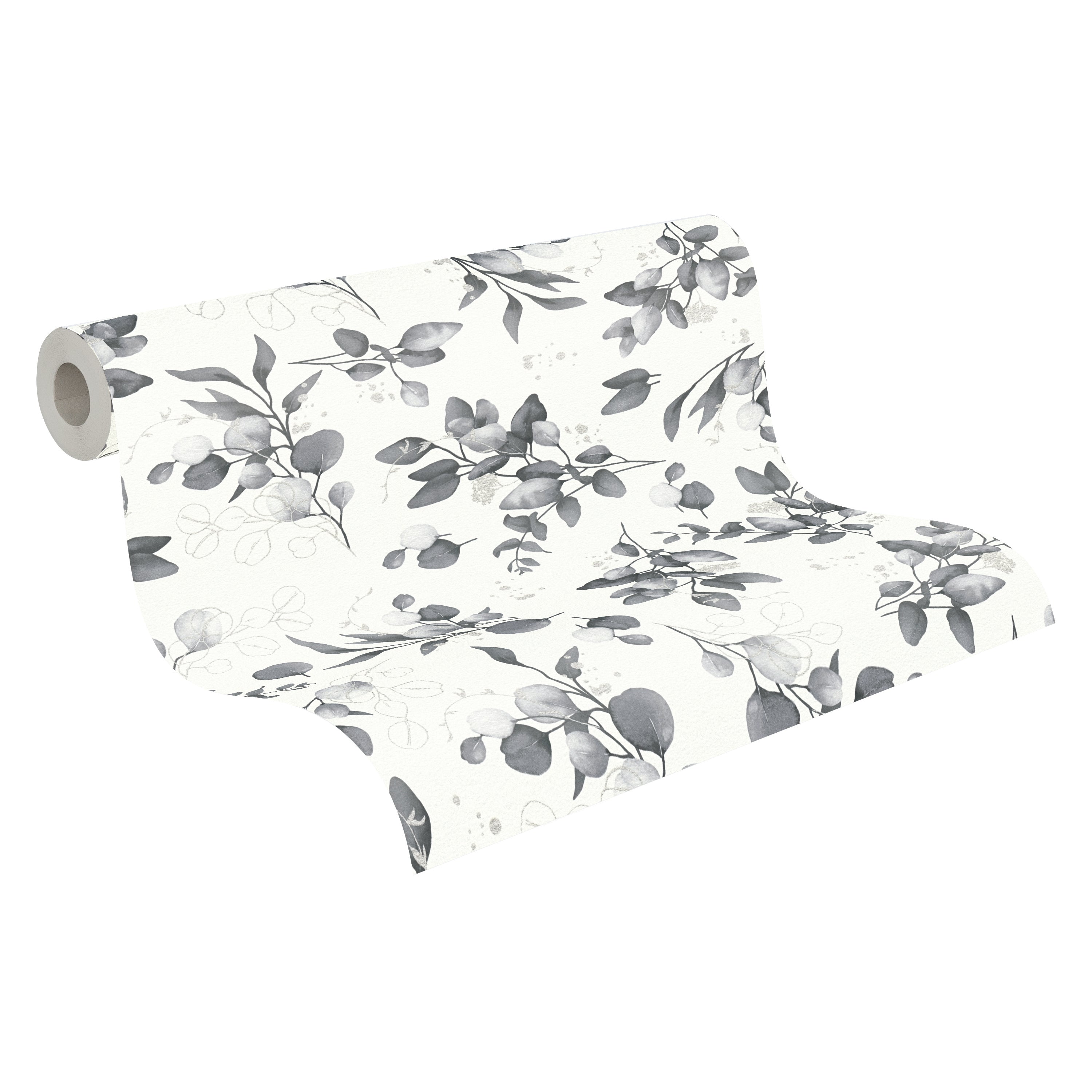 Hochwertige Vliestapete Weis Floral