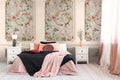 Hochwertige Fototapete Beige Floral